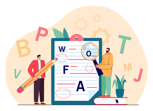 Pngtree Tiny College Persons Correcting Mistakes In Text Or Manuscript Png Image 6321623